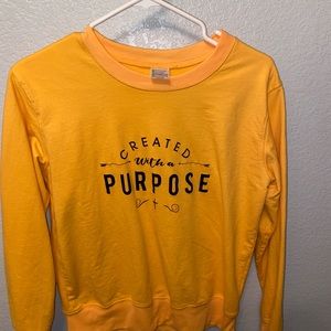 Yellow sweatshirt
